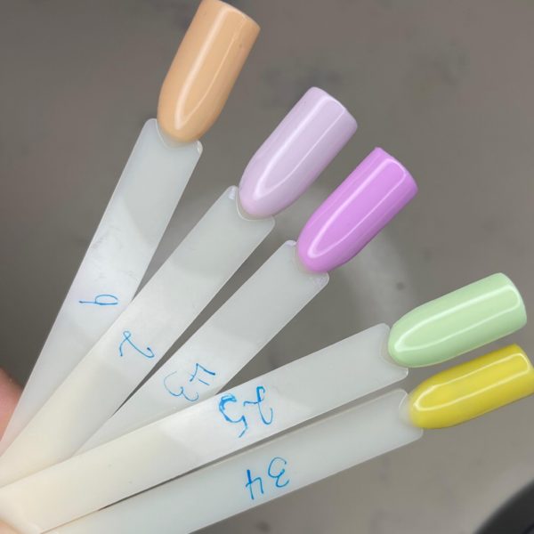 CUTE SPRING , Gel Polish  , KIT 5 COLORS  (Soak Off UV LED )
